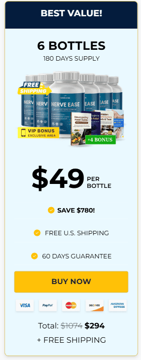 nerve ease 6 bottles price